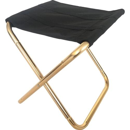 Outdoor Folding Fold Aluminum Chair Stool Seat Fishing Camping Outdoor Foldable Fishing Chair Ultra Light Weight Portable