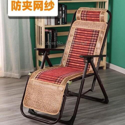 Mahjong bamboo folding deck chair lunch break siesta cool backrest lazy beach leisure portable home balcony chair bed
