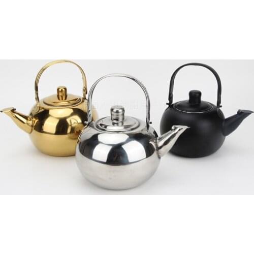 Thick Stainless Steel Teapot Teapot With Tea Coffee Filter House Hotel Restaurant Induction Cooker Pot 1 / 1,2 / 1.4l