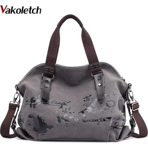 Famous Designer Female Shoulder Bags Ladies Totes Fashion Large Bag Womens Shoulder Bags Vintage Graffiti Canvas Handbags KL548
