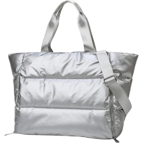 Winter New Large Capacity Shoulder Bag For Female Waterproof Nylon Bags Cotton Pad Feather Down Large Tote Female Bags