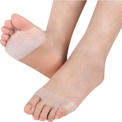 1 Pair Silicone Massage Shoe Insert Honeycomb Forefoot Pad Pad Insole Heel Shoes High Health Breathable Gel Sleeve Forefoot C3A4