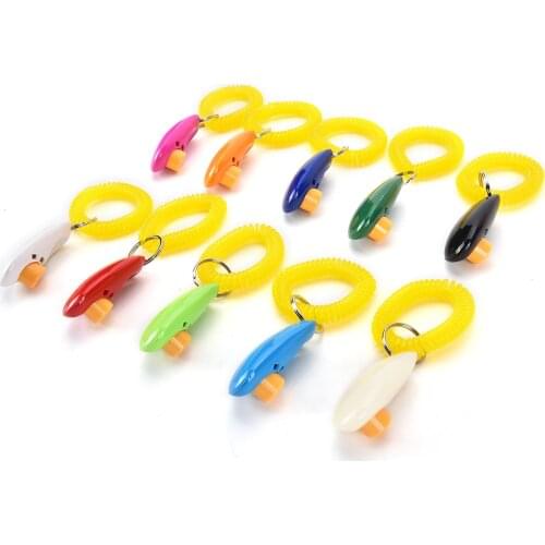 1PCS Dog Trainings Ultrasonic Dog Pet Bird Whistle Click Clicker Training Trainer Aid Guide Many Colours