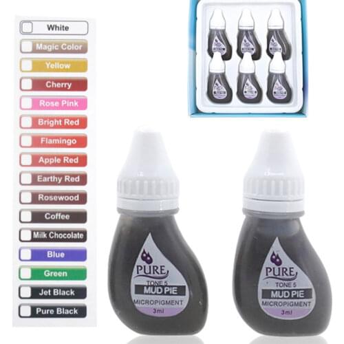 2PCS USA Disposable Tattoo Ink Microblade Permanent Body Art Pigments Used For Eyebrows Eyeliner Lip Painting And Bright Colors