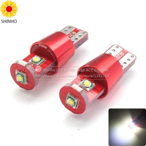 2Pcs T10 W5W 15W 1350lm High Power CANBUS NO ERROR White LED Upgrade DRL Backup Reverse Map Dome Light Sourcing