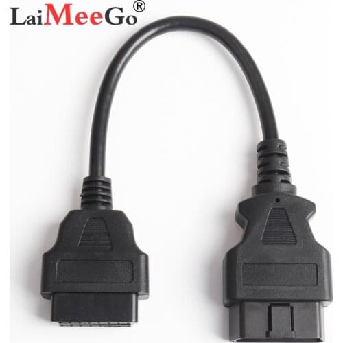 30cm OBD2 16Pin Male to Female Extension Cable Transfer Connector OBD II Cable OBD 2 Adapter Diagnostic Connector