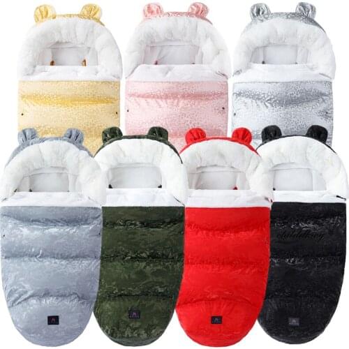 -35 Degree Baby Sleeping Bags Winter Out Waterproof Baby Envelope Thick New Infant Footmuff for Stroller Sleep Sack for Babies
