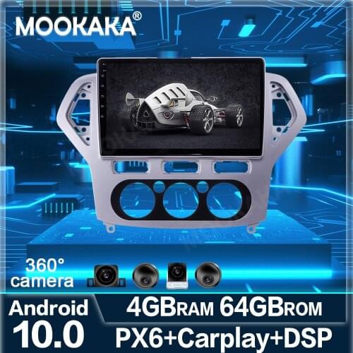 360 Camera Android 10 64G Multimedia player Car For Ford mondeo MK4 2007-2010 radio audio stereo GPS Navin Screen head unit IPS