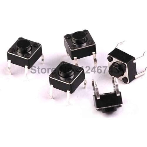 40PCS SMT 6X6X4.3(h)MM Tactile Tact Push Button Micro Switch