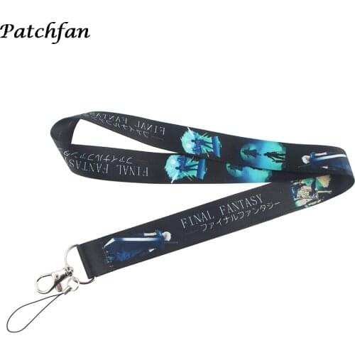 AD138 Patchfan Anime Game Key Phone USB Badge Holders Phone Neck Straps webbing Kids Lanyard Gift