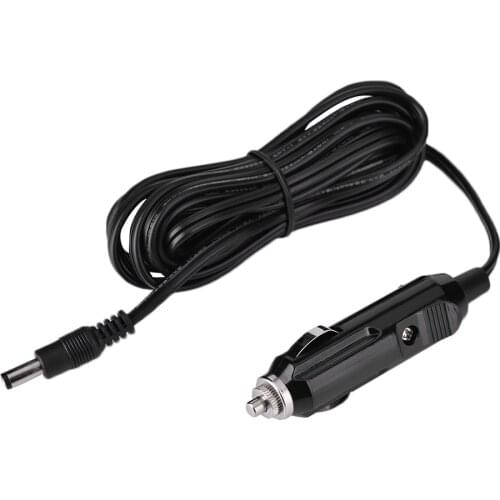 Car Cigarette Lighter Line Charger Power Plug Cord Adapter Cable With LED Light For DC 12V Car Waxing Vacuum Cleaner Machine