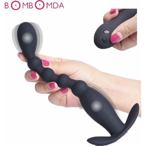 Wireless Remote Anal Bead Vibrator For Men Women Masturbation Anus Prostate Massager G-Spot Stimulator Butt Plug