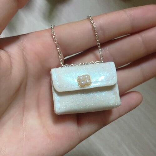 DIY 1/6 Scale White Pearl Bag For 12" Phicen UD HT BJD Female Figure Body Doll