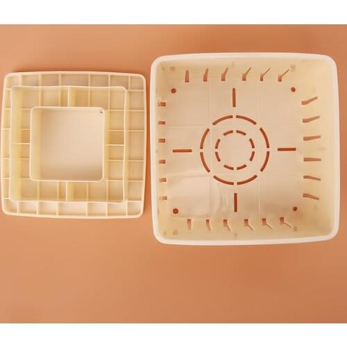 DIY Plastic Tofu Stamper Homemade Tofu Plastic Mold Tofu Making Mold Box Kitchen Cooking Tool