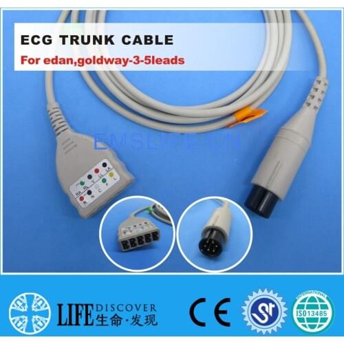 ECG 5-leads trunk cable For edan,goldway-3-5leads patient monitor