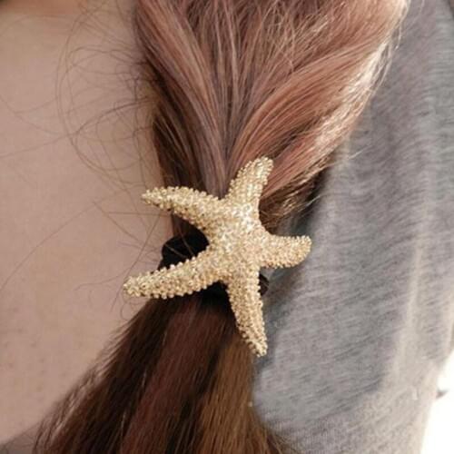 Fashion Lady Starfish Star Stretch Elastic Hair rope Headband Hair ring Accessories Headdress