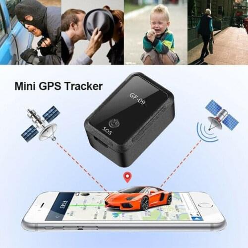 GF09 Mini GPS Tracker WIFI LBS Car GSM GPRS GPS Locator Platform SMS Tracking Alarm Sound Monitor Voice Recording Map Location