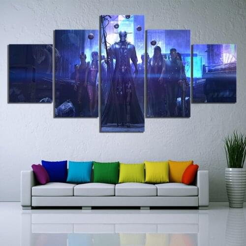 Print Picture Wall Artwork Modular 5 Pieces Re Legion Painting Modern Game Poster Canvas For Living Room Home Decoration Framed