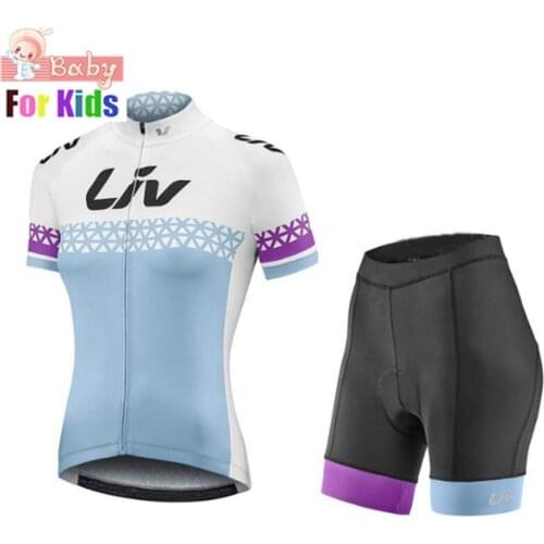 Liv Sleeve Cycling Jersey Gel Pad Bib Shorts Sets Female Bicycle Clothing Women Racing Bike Clothes Kits Cycle Maillot Summer