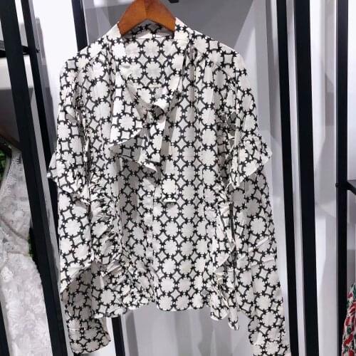 Женские рубашки с рюшами MABVOXZ China At AliExpress