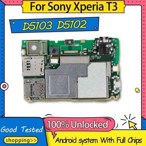 For Sony Xperia T3 D5103 D5102 Logic Board Good Working For Sony Xperia T3 D5103 D5102 Motherboard Good Tested Mainboard