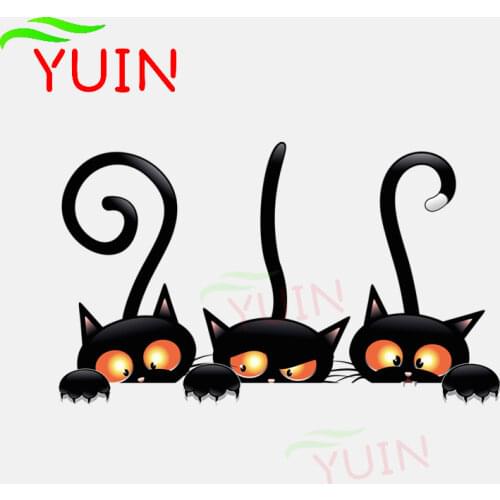 Lovely Licking At The Window Cat Car Sticker Motorcycle Accessories Fashion PVC Bumper Decorative Waterproof Decal 15*9cm