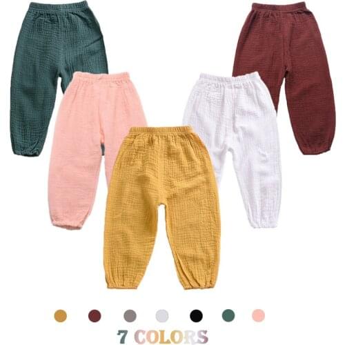 2-6 Years Kids Harem Pants Baby Boy Girl Pants Summer Clothing for Toddlers and Children Boy Girl Lantern Pants Trousers Kids