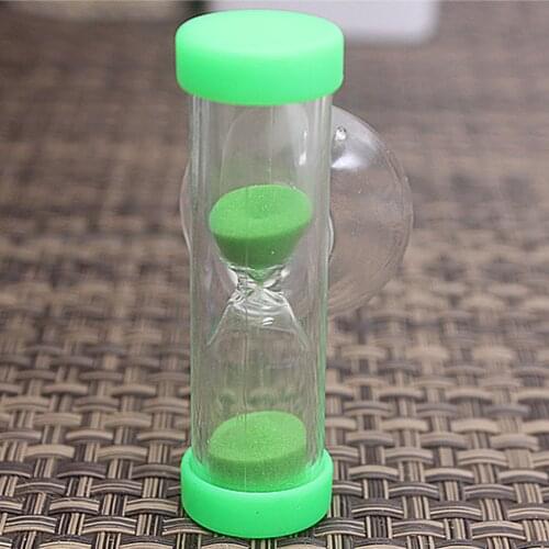 1Pc 2 minutes hourglass children Sand Timer brush Mini timer creative exquisite small gifts