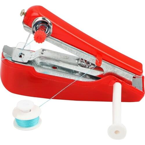 Simple Sewing Tools Home Travel Small Embroidery Manual Operation Portable Mini Sewing Machine Random Color