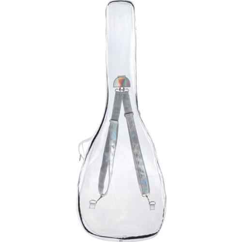 Transparent shiny Guitar Gig Bag Carrying Case for 39"/40"/41" Acoustic Folk