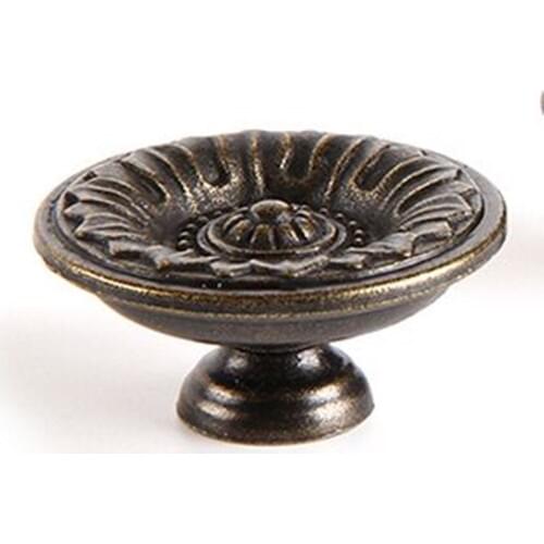 39mm 28mm creative rustic retro style furniture knobs vintage bronze drawer cabinet knob pull antique brass dresser door handle