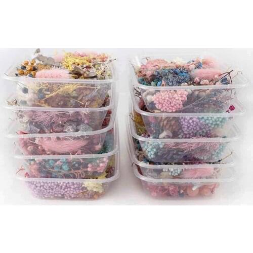 Dried Flower Candle DIY Making Aromatherapy Wax Tablets Special Dried Flowers Material Bulk Mixed Immortal Dry Flower Home Decor