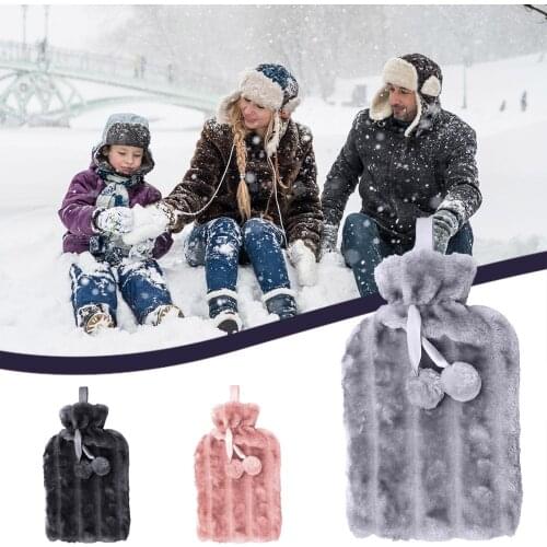 Warm Hot Water Bottle Plush Soft Cover Animal Hand Warmer Premium Natural Warmth Winter Hot Water Bottle Грелка Для Рук @40