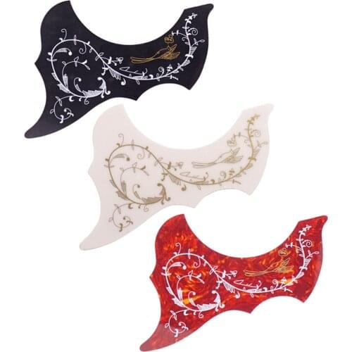 Pack of 4 Plastic 40in 41in Acoustic Guitar Pickguards Adhesive Hummingbird Anti-scratch Plates
