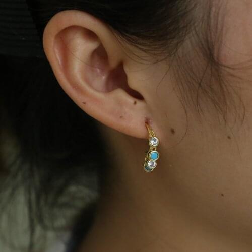 Fashion Statement Earrings 2019 Geometric earrings For Women Hanging cz charm Earrings cute Earing modern Jewelry