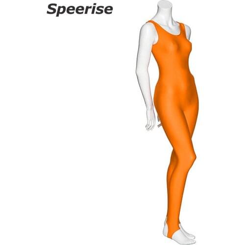SPEERISE Adult Dance Spandex Ballet Tank Unitard Sleeveless Jumpsuit Stirrup Costume for Women Gymnastics Suit Catsuit Bodysuit