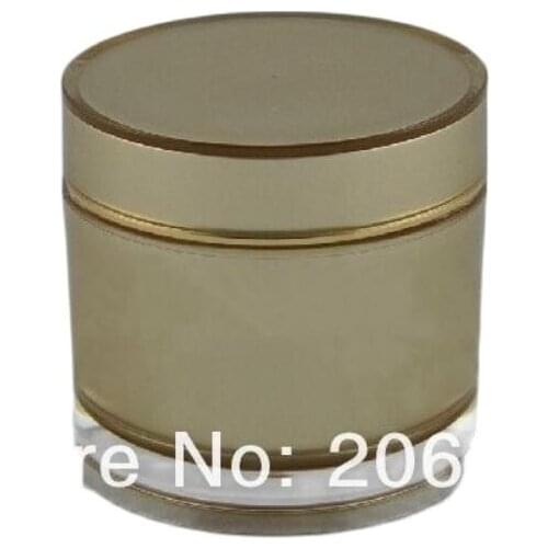 200G acrylic gold roundcream bottle ,cosmetic container,,cream jar,Cosmetic Jar,Cosmetic Packaging
