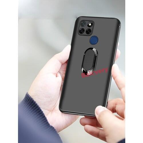 New Fashion Full Cover for Xiaomi Redmi 9C NFC Metal Ring Holder Magnetic TPU Back Phone Case For Redmi 9C Top Quality