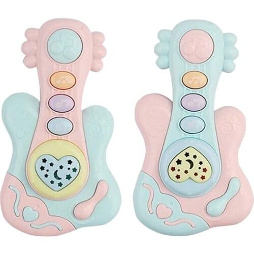 Baby Musical Toy, Educational Piano Music Toy Guitar / Rattle Toy with Lights