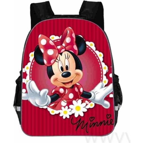 Disney Mickey Mouse Pringting Backpack For Teenagers Boys Girls School Bags Kids Minnie Student Backpacks 11/13/16 Inch