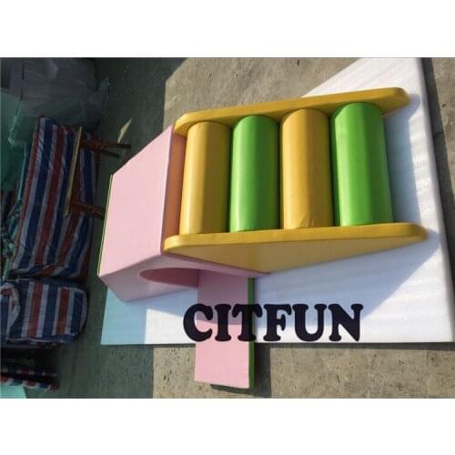 Customize kids gym soft play equipment;Eco-friendly toddler climbing indoor playground CIT-RT016B