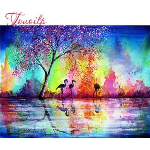 Full Diamond Painting Cross Stitch Color landscape Mosaic Diamond Embroidery Needlework Patterns Rhinestone kits