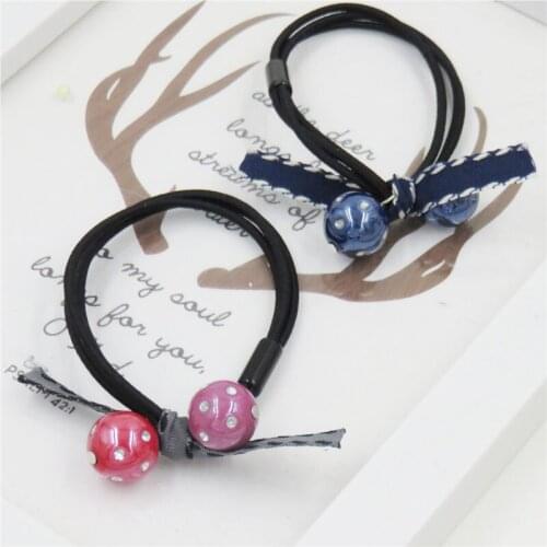 1PCS Novelty Ribbon Knotted Elastic Hair Bands Toys For Girl Handmade Bow Headband Scrunchy Kids Hair Accessories For Women 2018