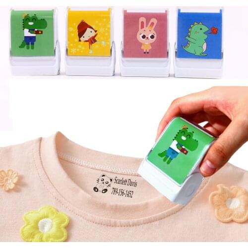 Custom Name Stamp for Children DIY Seal Label Sticker Waterproof for Clothes Baby Teacher Kindergarten Personalized Stamps