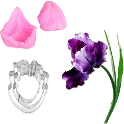 Tulip Petal Veiner Silicone Mold Fondant Mould Cake Decorating Tools Chocolate Gumpaste,Sugarcraft Mold CS254