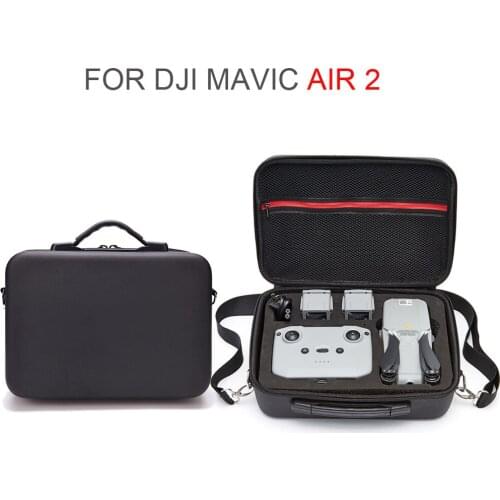 Large Capacity Storage Bag for DJI Mavic Air 2 Drone Remote Controller Battery Shockproof Shoulder Carrying Case Handbag