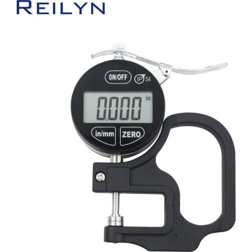 Water-proof Digital centigrade dial Indicator 0-25mm LCD display 0.001mm digital dial gauge thickness gauge leather thin plate