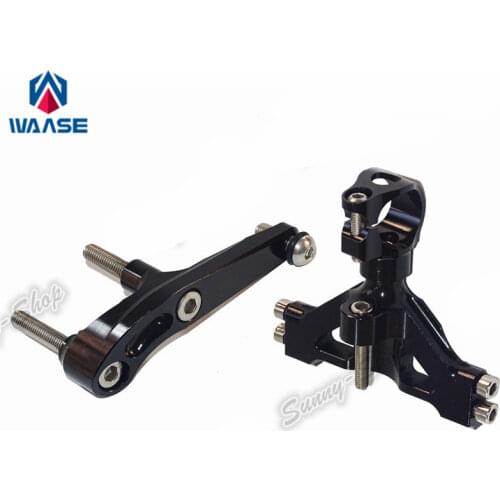 CNC Aluminium Steering Stabilizer Damper Mounting Bracket For KAWASAKI ZZR1400 2006 2007 2008 2009 2010 2011 2012 2013 2014 2015