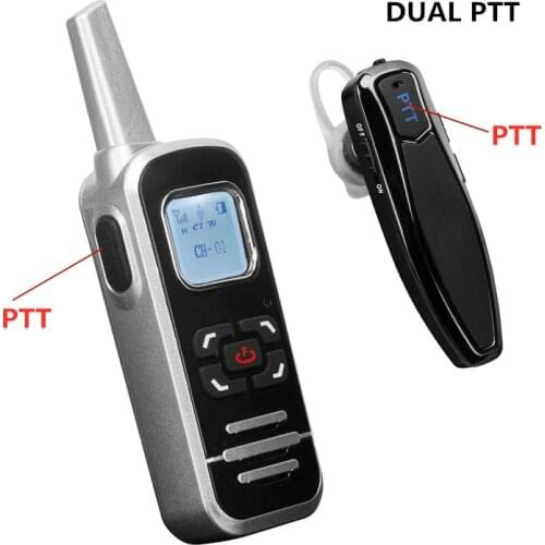 1PCS bluetooth headset 32 channel Hot Bluetooth PTT Two Way Radio Walkie Talkie