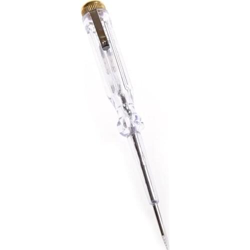 1PCS Crystal Insulated Handle Test Pencil Pencil Non Inductive Screwdriver Wateproof Test Voltage 100-250V